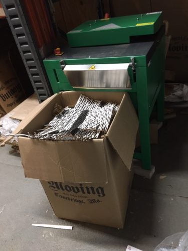 we make packing materials out of used cardboard with our cardboard shredder